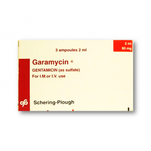 GARAMYCIN 80 MG / 2 ML ( GENTAMICIN ) 3 AMPOULES